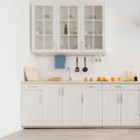 Ver mais imagens de Papel de Parede Branco Fosco Vinil Adesivo Envelopamento Liso Lavável Móvel Mesa Armário Balão Porta