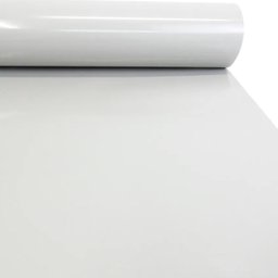Papel de Parede Branco Fosco Vinil Adesivo Envelopamento Liso Lavável Móvel Mesa Armário Balão Porta - 1