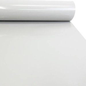 Papel de Parede Branco Fosco Vinil Adesivo Envelopamento Liso Lavável Móvel Mesa Armário Balão Porta