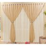 Cortina para Sala 4,00m x 2,80m Lucia com Abraçadeira Bege - 1