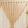 Cortina para Sala 4,00m x 2,80m Lucia com Abraçadeira Bege - 2