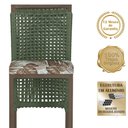 Ver imagem 3 de Mesa Bistrô e 2 Banquetas Roma Marrom Corda Náutica Estofado 6 Trama Original