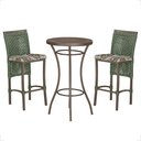 Ver imagem 1 de Mesa Bistrô e 2 Banquetas Roma Marrom Corda Náutica Estofado 6 Trama Original