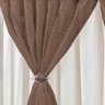 Cortina para Sala 3,00m x 2,60m Verônica com Voil Tabaco - 2