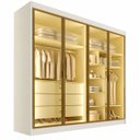 Ver imagem 2 de Guarda-Roupa 4 Portas Odessa 1,69 m Off White – Móveis Europa