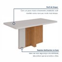 Ver imagem 5 de Conjunto Sala de Jantar 6 Lugares Retangular Tampo Vidro/MDF 170cm Mesa Astrid com Cadeiras Luar Bege Amêndoa Clean/Off White/Rinzai Bege