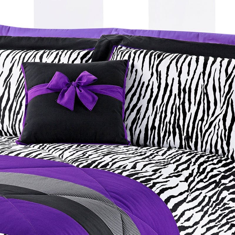 purple print sheets