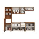 Ver imagem 4 de Cozinha Modulada Henn Venaly 5 Peças CZ479 Cinamomo/Off