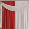 Cortina para Sala 4,00m x 2,60m Versátil Malha Vermelho - 2