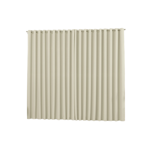 cortina para sala quarto tecido blackout palha 2,60x1,80