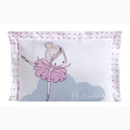 Kit Edredom Solteiro Infantil Menina 5 Peças Bailarina Juvenil Hipercal 400 Fios - 9