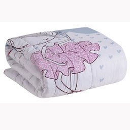 Kit Edredom Solteiro Infantil Menina 5 Peças Bailarina Juvenil Hipercal 400 Fios - 8