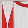 Cortina para Janela 2,00m x 1,70m Esplendore Malha Vermelho - 2