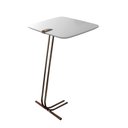 Ver imagem 1 de Mesa L50 Lateral Aproximação Sofá Branca Base Café