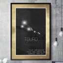 Ver imagem 1 de Quadro Decorativo Signo Constelação Touro-34x49Cm