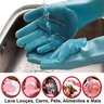Luvas de Silicone Lavar Louça Carros Pets Alimentos - 2