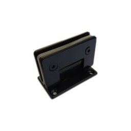 1012 - Dobradiça Central para União Vidro Alvenaria para Porta Blindex - Preto - 1