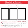 Quadro com Moldura Adesivo Fosco 129x60cm M3 Contabilidade Armazém Ubá Quadro Moldura Simples Contab - 8