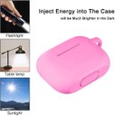 Ver imagem 6 de Lerobo Capa de Silicone Glow Noturno para AirPods Pro, Proteção Completa com Mosquetão, LED Frontal