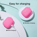 Ver imagem 5 de Lerobo Capa de Silicone Glow Noturno para AirPods Pro, Proteção Completa com Mosquetão, LED Frontal