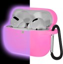 Ver imagem 1 de Lerobo Capa de Silicone Glow Noturno para AirPods Pro, Proteção Completa com Mosquetão, LED Frontal