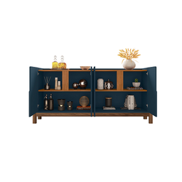 Buffet Lizz 1.70 Azul Cobalto/cedro - Casa D Móveis - 3