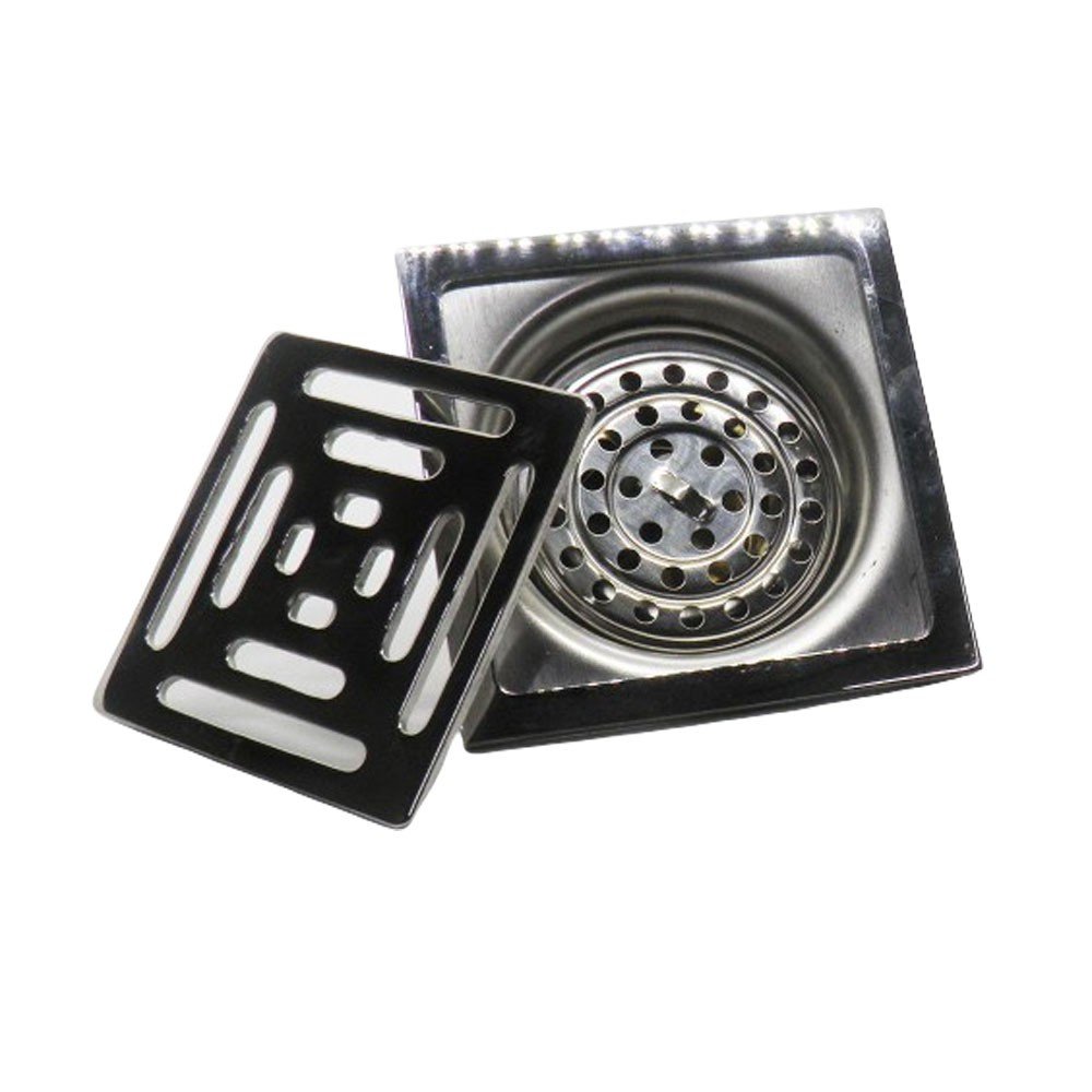 Ralos Inteligente 2 Und Anti Odor Insetos Aço Inox Banheiro Casa 10X10 - 2