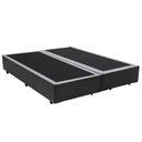 Ver imagem 1 de Cama Box Queen Bipartido King Design Sintético Cinza 158x198x40