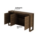 Ver imagem 2 de Balcão de Escritório com 3 Portas - Nogal