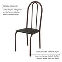 Ver imagem 4 de Conjunto Sala de Jantar 90cm Ilhabela 4 Cad Marrom C- Preto