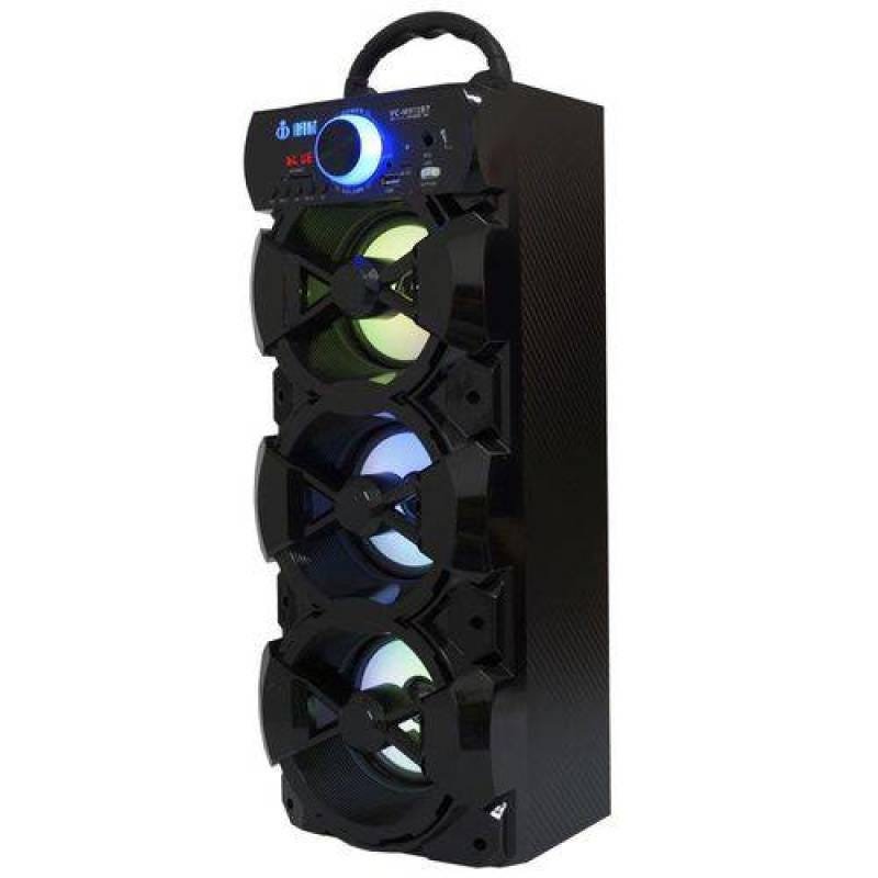 Caixa Som Portátil Bluetooth Mp3 Fm USB SD Microfone Infokit Preta Vc-M912Bt - 3