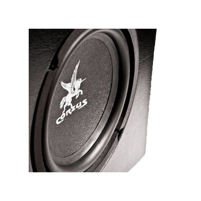 Subwoofer Corzus Cxs303 Slim de 350 W RMS de 8 pulgadas y 2 canales estéreo para automoción - 4