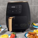 Ver imagem 4 de Fritadeira Air Fryer Grande 6l 2400w sem Oleo Painel Digital Cozinha Alimentos Lcd Touch Cozimento