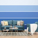 Ver imagem 1 de Papel de Parede Degradê Arabesco - Várias Cores - Azul