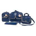 Ver imagem 1 de Kit Bolsa Maternidade Rosa com Mochila e Trocador 40ol0