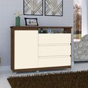 Ver imagem 1 de Cômoda off white com sapateira - Sky
