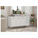 Ver imagem 3 de Balcão para Pia Savoy 150 cm Branco - Demóbile