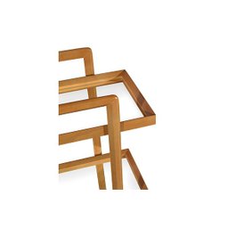 Bar Aparador Olívia 790 c/ Espelho Amêndoa - Jowanel - 3