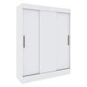 Ver imagem 5 de Guarda-Roupa 3 Portas Correr 2 Gavetas Flórida Multimóveis Vcr4142 Branco Branco