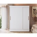 Ver imagem 2 de Guarda-Roupa 3 Portas Correr 2 Gavetas Flórida Multimóveis Vcr4142 Branco Branco