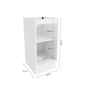 Ver imagem 4 de Balcão Celeste Kappesberg 100% Mdf 1 Porta Branco/nogueira 40cm