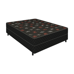 Cama Box Casal Conjugada Ortopédico Preta Premium - 3