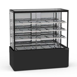 Vitrine Estufa 1,45 Metros 3 Prateleiras Titanium Premium Preto Vtprq1450 3p 220v - Refrimate