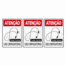 Combo 3 Placas De Sinalização Atenção Protetor Auricular Uso Obrigatório 20x30 Acesso - S-200 F9e - 1