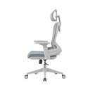 Ver imagem 3 de Cadeira de Escritório Presidente Bio Ergonômica Suporte Lombar Cabeça Ajustável Sistema Relax