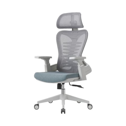 Cadeira de Escritório Presidente Bio Ergonômica Suporte Lombar Cabeça Ajustável Sistema Relax