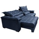 Ver imagem 7 de Sofá Retrátil e Reclinável 2,15m Molas Ensacadas Cama inBox Big Space com Bordado 3D Velusoft