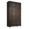 Guarda-roupa Contenda 7 Portas C/ 3 Gavetas Café OOL Santos Andira - 1
