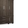 Guarda-roupa Contenda 7 Portas C/ 3 Gavetas Café OOL Santos Andira - 4