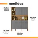 Ver imagem 4 de Armário de Cozinha Compacta 5 Portas 3 Nichos Mandala